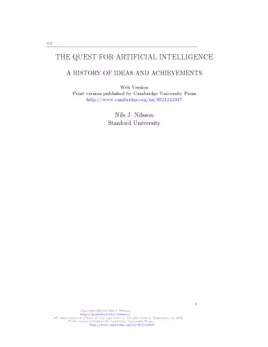 خرید و دانلود نسخه کامل کتاب The Quest for Artificial Intelligence