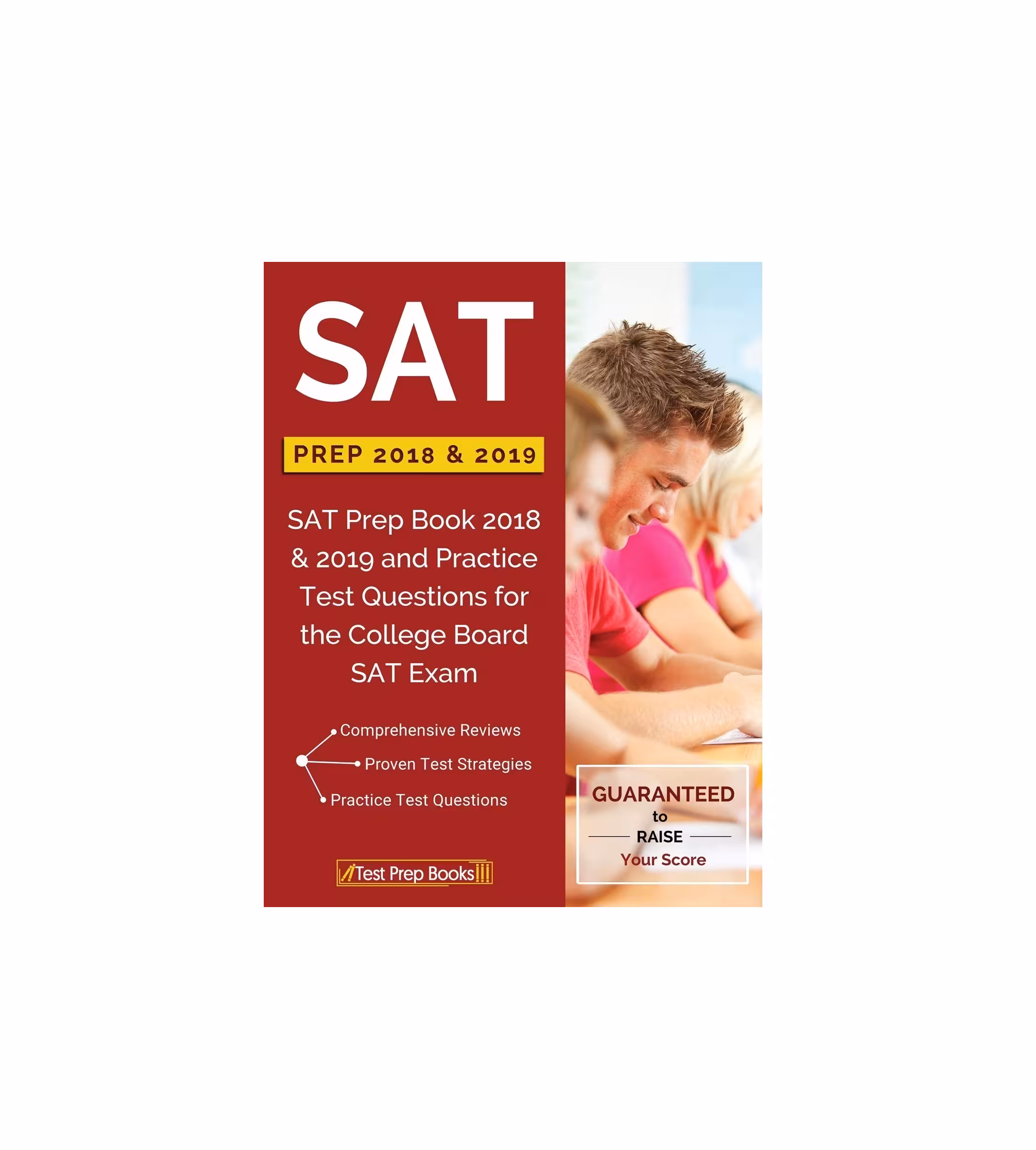 کتاب SAT Prep Book 2018 &amp; 2019 and Practice Test Questions for the College Board SAT Exam اس ای تی پریپ بوک