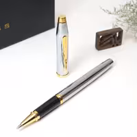 روان نویس کراس سنتری 2 کروم طلایی CROSS Century II RP chrome with gold trim