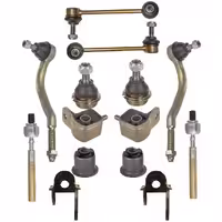 جلوبندی کامل سمند دنا امیرنیا 14 قطعه با سیبک مفصل و لاستیک چاکدار و پیچ و بست اصل