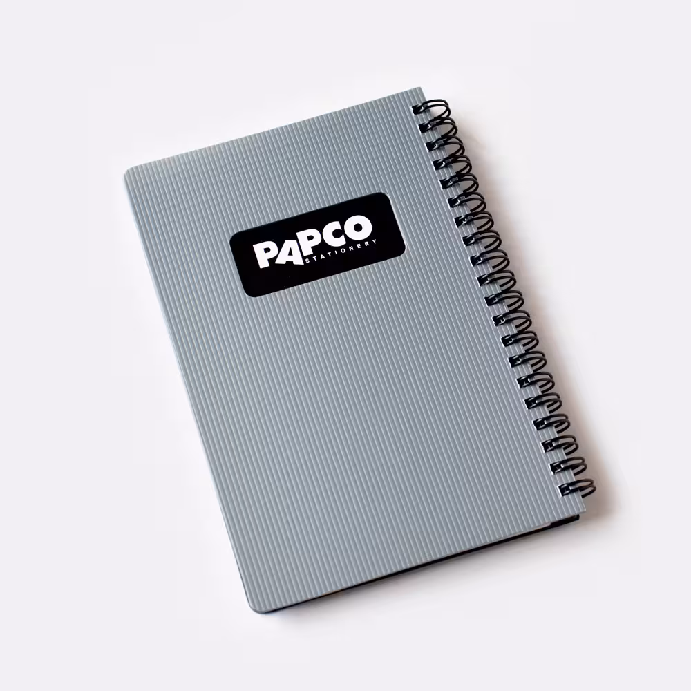 دفترچه یادداشت متالیک طوسی پاپکو (PAPCO)