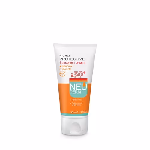 کرم ضد آفتاب نئودرم⁺SPF50 مدل هایلی پروتکتیو
