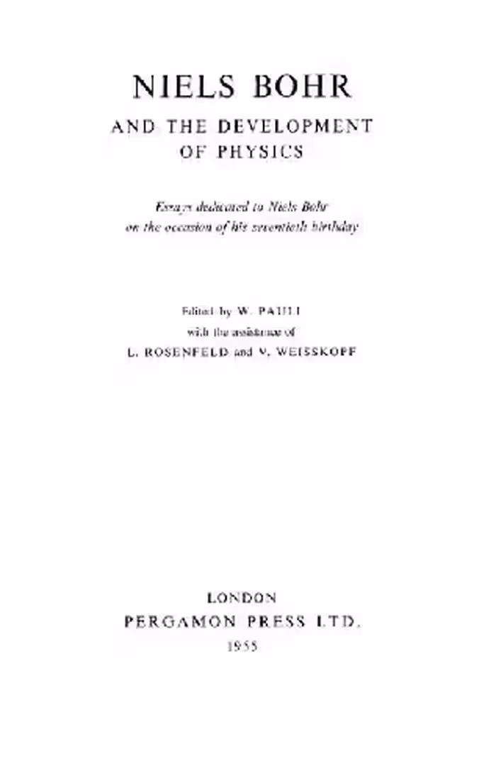خرید و دانلود نسخه کامل کتاب Niels Bohr and the development of physics