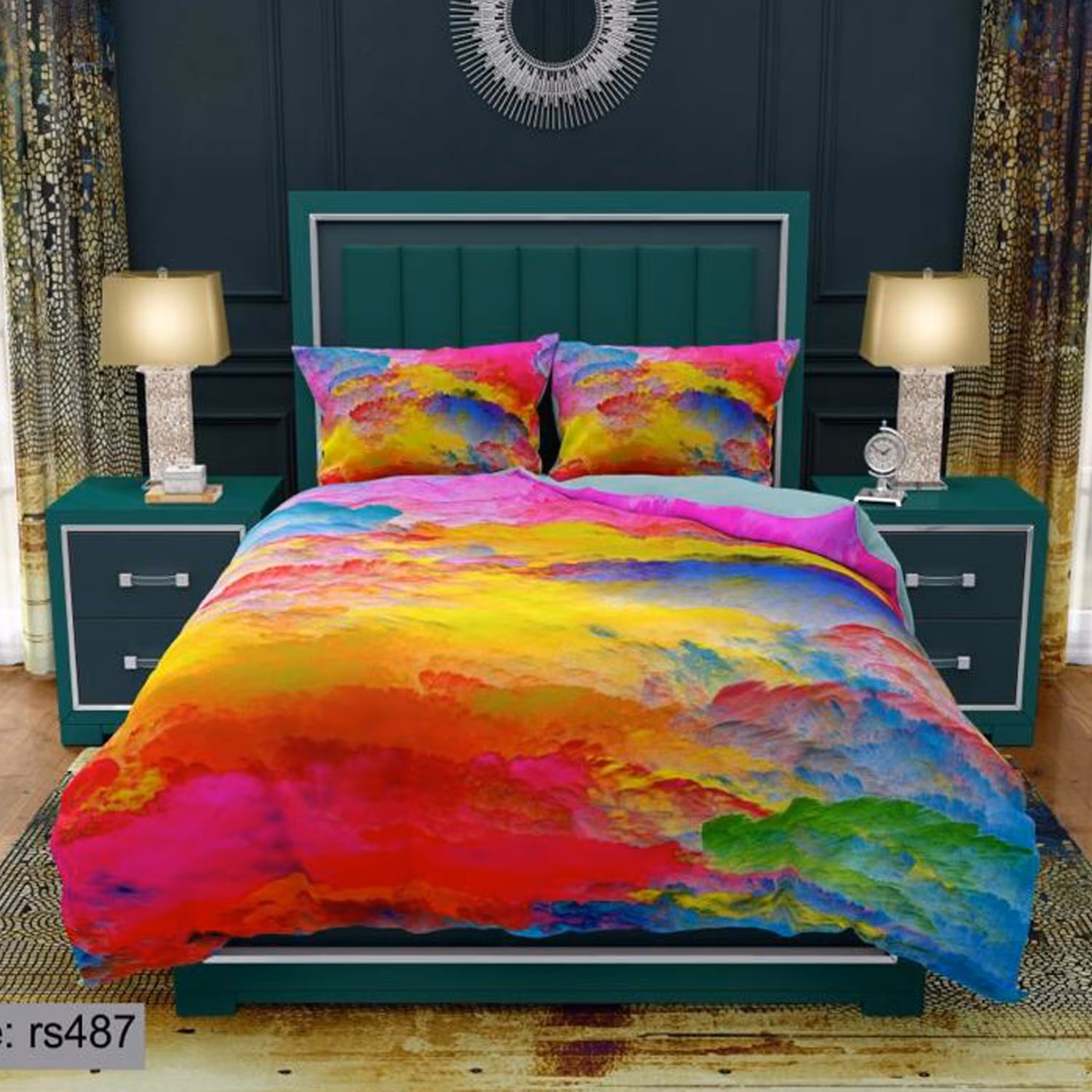 سرویس روتختی 2 نفره تنسل چاپی برندترک لند(Turk Land) rs 487