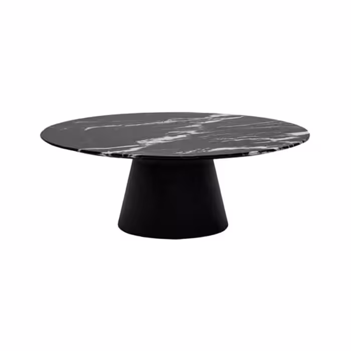 میز جلومبلی اپرا با پایه چوبی و صفحه سنگ قطر 60 نظری