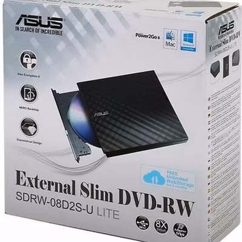 درایو DVD اکسترنال ایسوس مدل SDRW-08D2S-U Lite