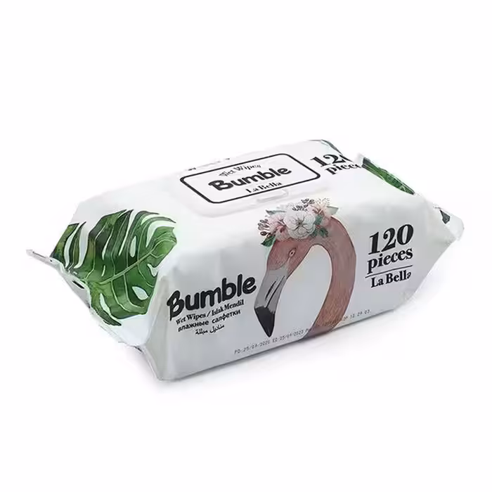 دستمال مرطوب بامبل لابلا 120عددی