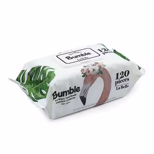 دستمال مرطوب بامبل لابلا 120عددی