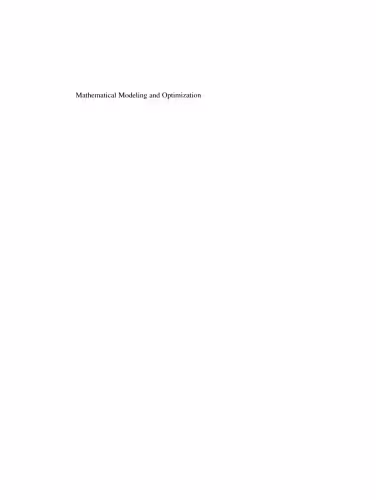 خرید و دانلود نسخه کامل کتاب Mathematical Modeling and Optimization: An Essay for the Design of Computer-Based Modeling Tools
