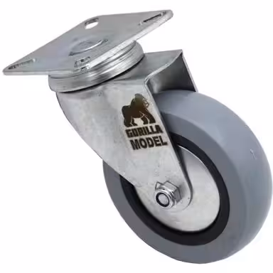 چرخ گردان کفی دار مدل گوریلا کد YP-LASTIC-KAFI-100MM