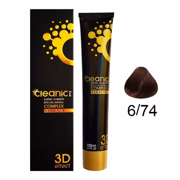 رنگ مو کلینیک کیندی شماره 6.74 رنگ بلوند عسلی تیره