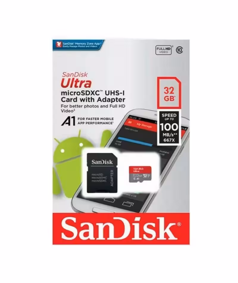 رم میکرو 32 گیگ سن دیسک SanDisk Ultra U1 C10 100MB/s