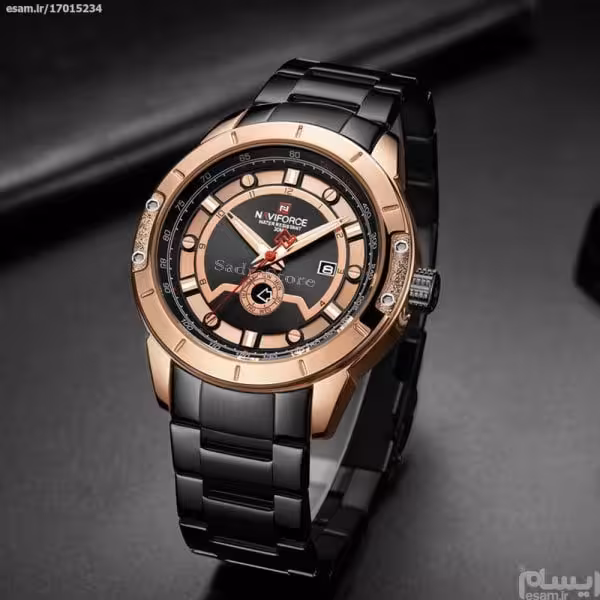 NAVIFORCE NF9166 جدید فوق العاده جذاب ناوی فورس اسپورت 2 تقویم اورجینال * ضدآب 3ATM شیشه ضدخش * تقویم روزشمار بهمراه ایام هفته * مسی