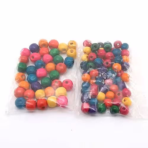 مهره چوبی رنگی کد22