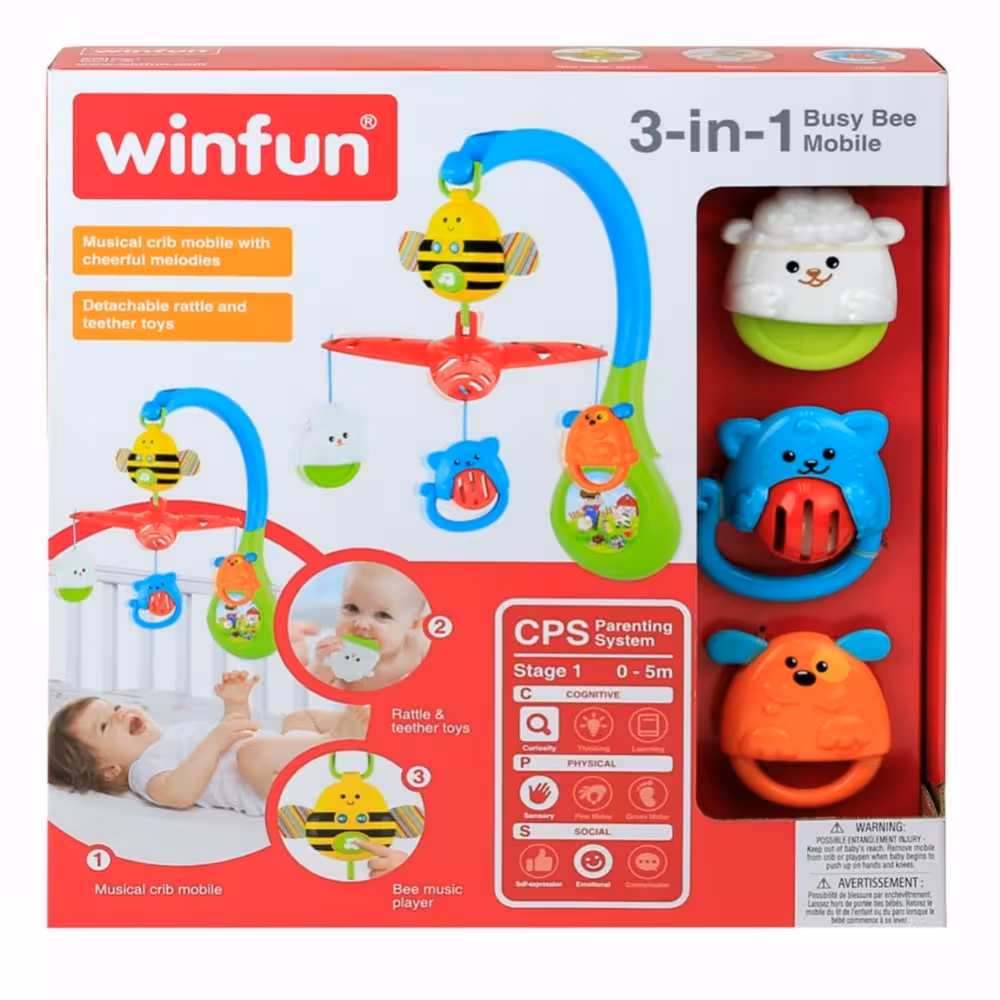 آویز تخت کودک زنبور Busy Bee Mobile WinFun
