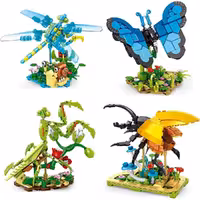ساختنی لگو طرح حشرات Insects Animals برند KASTWAVE