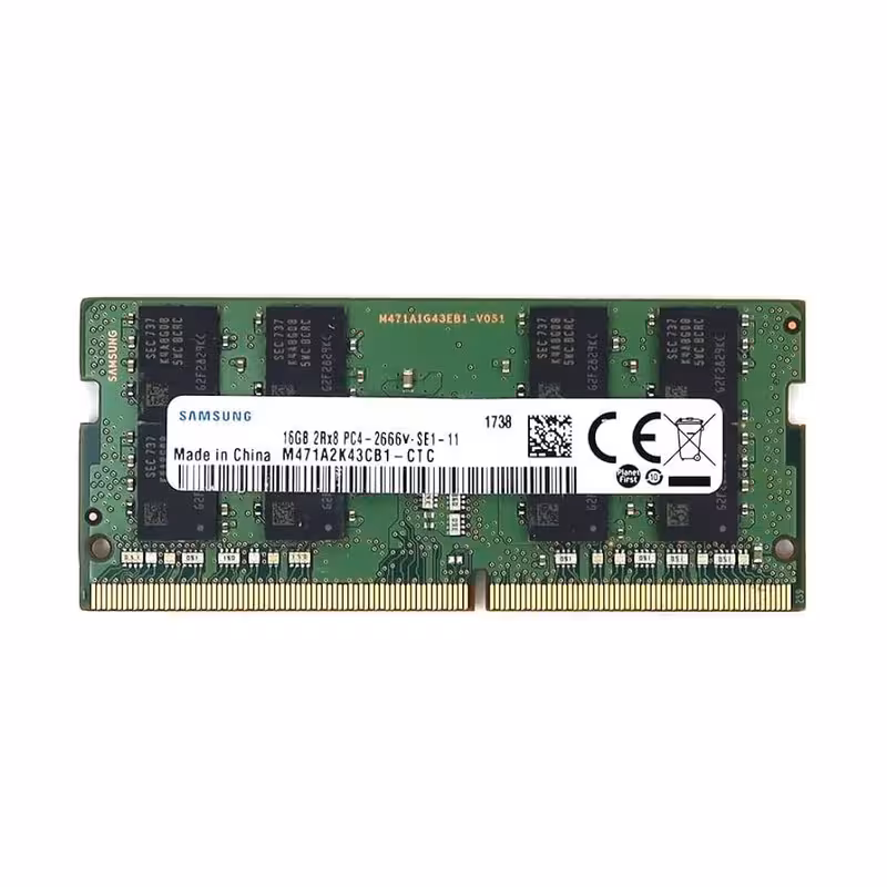 رم لپ تاپ DDR4 دوکاناله 2666 مگاهرتز CL19 سامسونگ مدل PC4-2666V ظرفیت 16 گیگابایت | کالا مکس