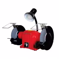 ماشین سنگ سنباده 200 میلیمتر 700 وات 3000 دور چراغ دار محک مدل GD-200-1HL