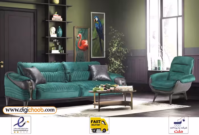 مبل راحتی تخت خواب شو پلاتین - خرید اقساطی