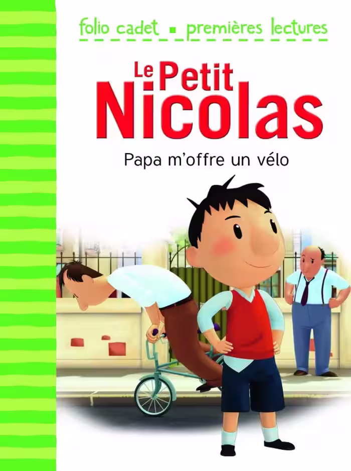 کتاب داستان فرانسوی نیکولای کوچولو – بابا یک دوچرخه به من می دهد LE PETIT NICOLAS – Papa m’offre un vélo