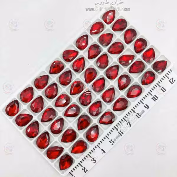 اشک سنگی 10 در 14 ( زرشکی ) ورق 48 عددی