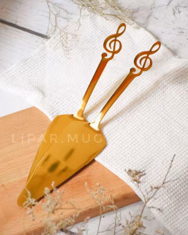 کارد کیک تکی طرح ملودی طلایی