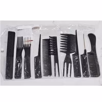 ست شانه آرایشگری10عددی