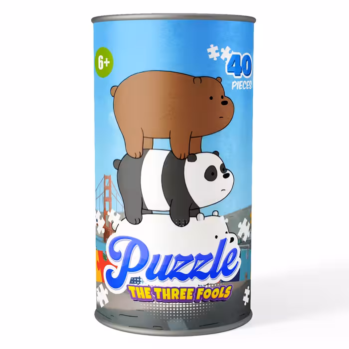 پازل 40 تکه کارتون سه کله پوک