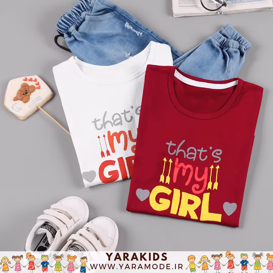تیشرت بچگانه نخ پنبه آستین کوتاه 