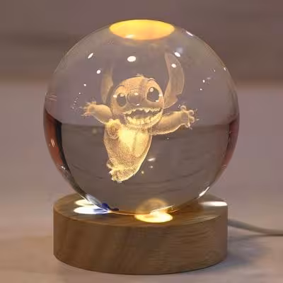 گوی پایه چوبی چراغ دار