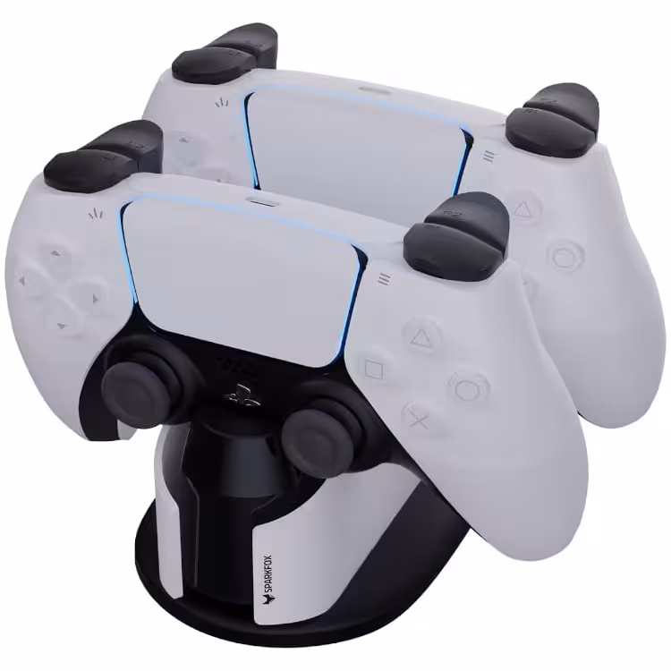 شارژر دوگانه دسته PS5 برند SparkFox