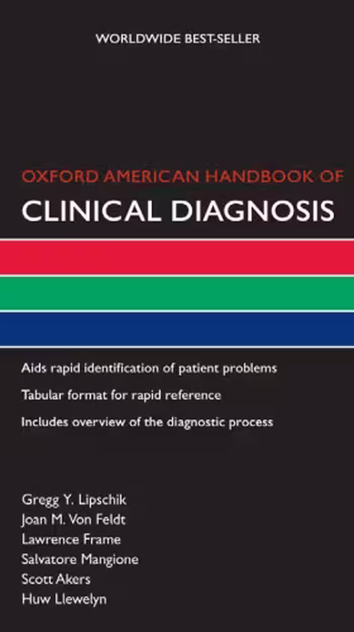خرید و دانلود نسخه کامل کتاب Oxford American Handbook of Clinical Diagnosis