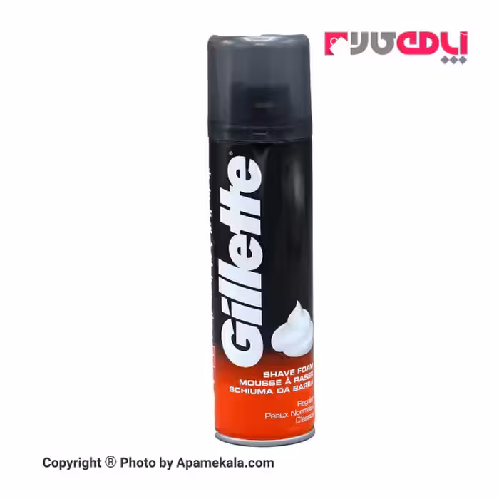 فوم اصلاح ژیلت مدل REGULAR حجم 200 میلی لیتر