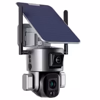 دوربین سیمکارت خور خورشیدی مدار بسته بی سیم CRONY D5 WiFi-4K-8MP Solar Dual Linkage Battery PT