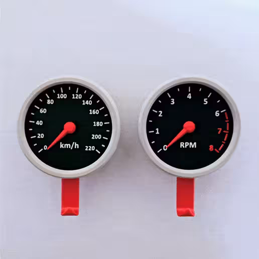 جاکلیدی دیواری طرح سرعت سنج خودرو