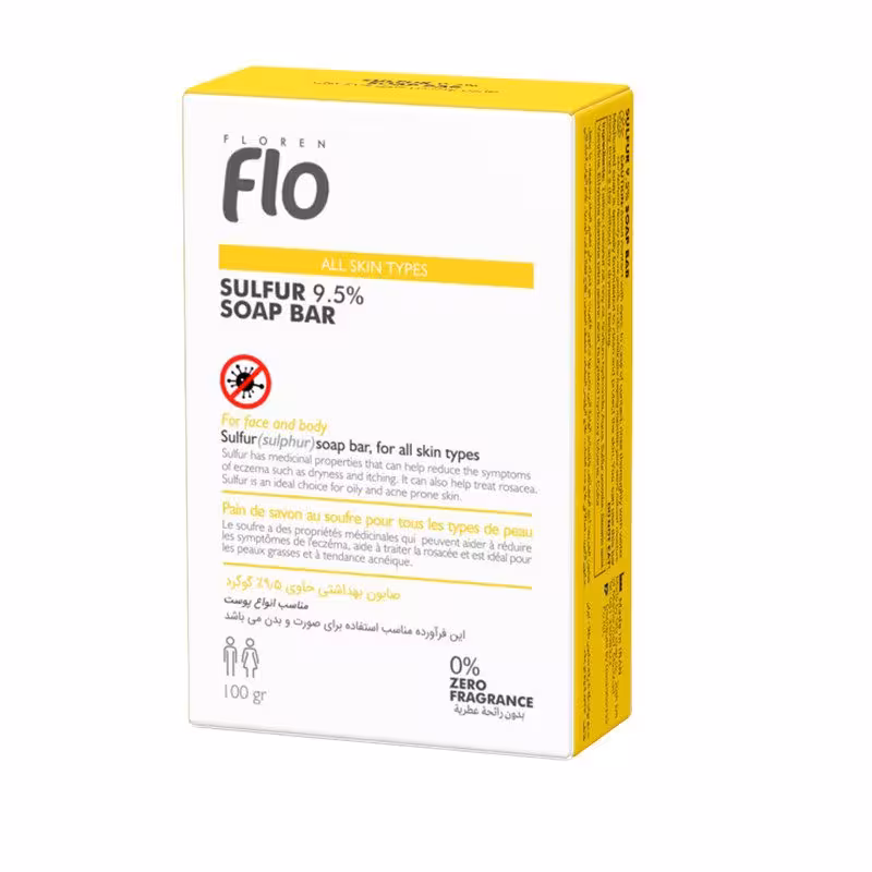 صابون گوگرد فلو مناسب انواع پوست (100 گرم)