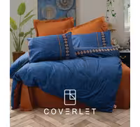 روتختی دونفره سرمه ای کاوری مدل Lusso