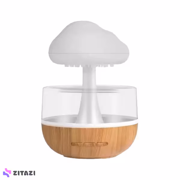 چراغ رومیزی و بخور سرد Humidifier مدل Rain Cloud Mushroom