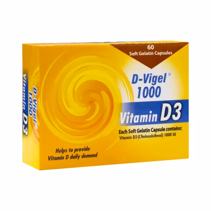 کپسول نرم ژلاتینی ویتامین د3 1000 واحدی 60 عددی دانا