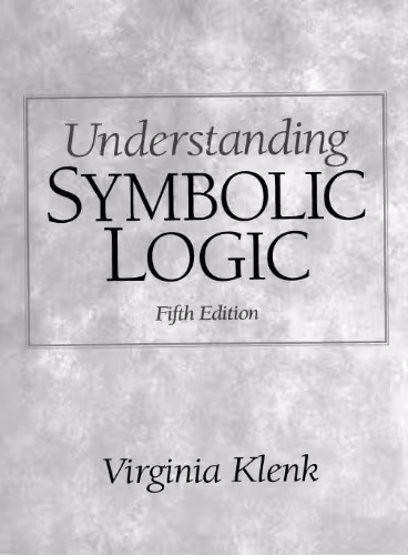 خرید و دانلود نسخه کامل کتاب Understanding Symbolic Logic