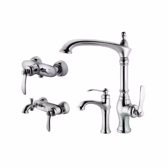 ست شیرآلات درخشان مدل لوتوس