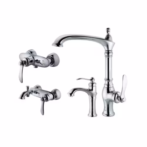 ست شیرآلات درخشان مدل لوتوس