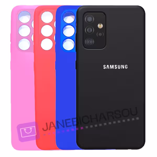 قاب سیلیکونی محافظ لنزدار سامسونگ مدل Samsung Silicone Cover for A52 5G