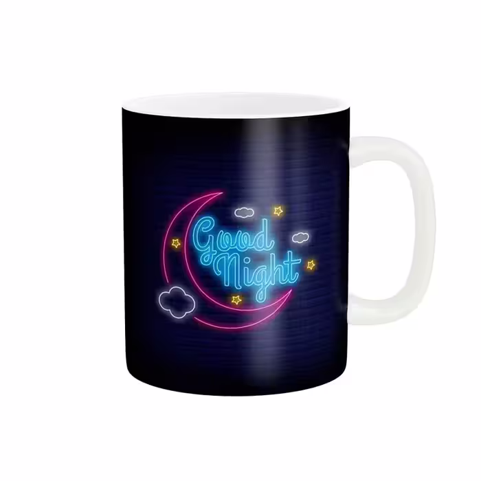 ماگ طرح جذاب شب بخیر کد 487