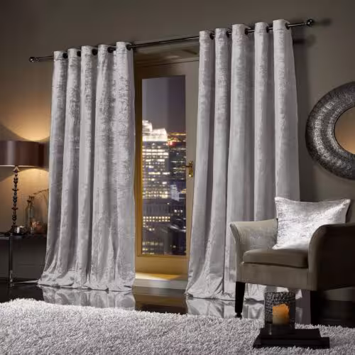 پرده مخمل کالیفرنیا طوسی روشن