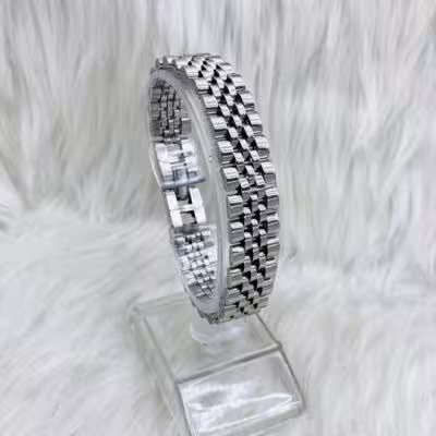 دستبند استیل رولکس سفید