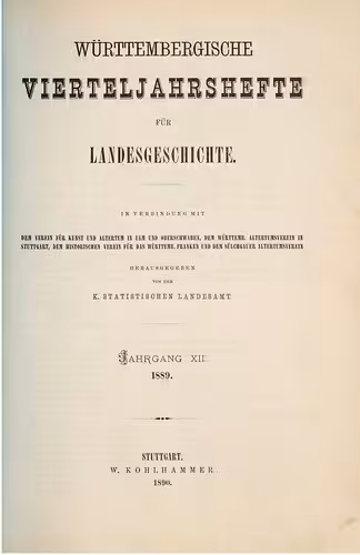 خرید و دانلود نسخه کامل کتاب Württembergische Vierteljahreshefte für Landeskunde