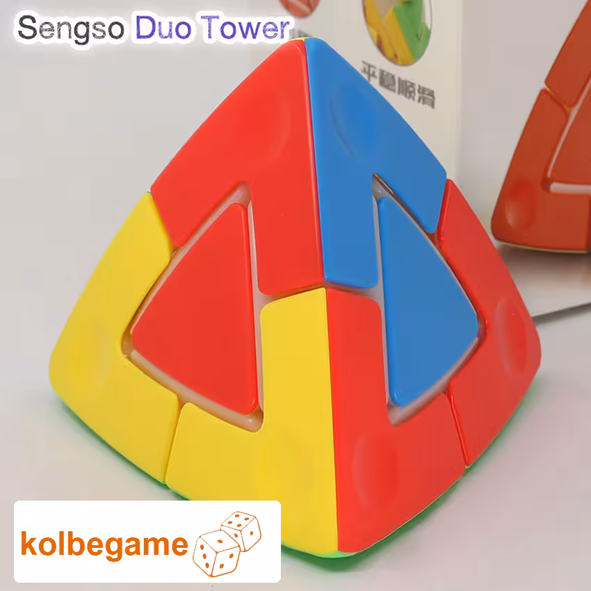 روبیک هرمی برج جادویی دوقلو شنگ شو استیکرلس 2×2