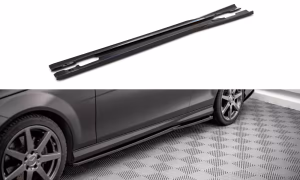 Side Skirts Diffusers Mercedes-Benz C Coupe / Sedan / Estate AMG-Line C204 / W204 Facelift / S204 Facelift