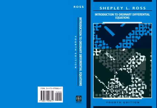 خرید و دانلود نسخه کامل کتاب Introduction to Ordinary Differential Equations, 4th Edition